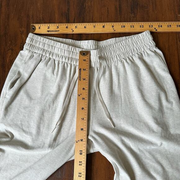 OUTDOOR VOICES CloudKnit Pants Beige Elastic Waist Sweatpants Workout - Picture 11 of 13